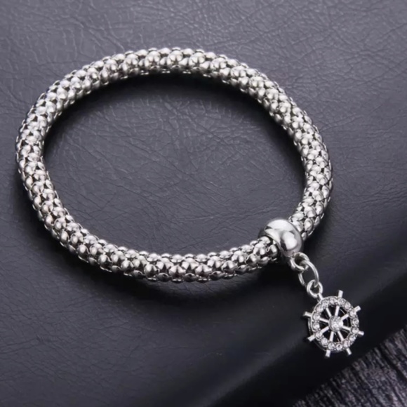 Jewelry - Bracelet-NEW - Nautical Ship Helm Stretch Bracelet